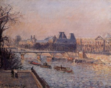 カミーユ・ピサロ Painting - ルーヴル美術館の午後 1902年 カミーユ・ピサロ